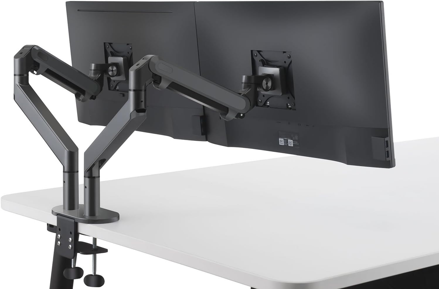 ThingyClub® Dual Gas Spring LCD Arm Desk VESA Bracket & Monitor Arm Stand for 10"-30" Screens: Tilt up 90° /down 85°