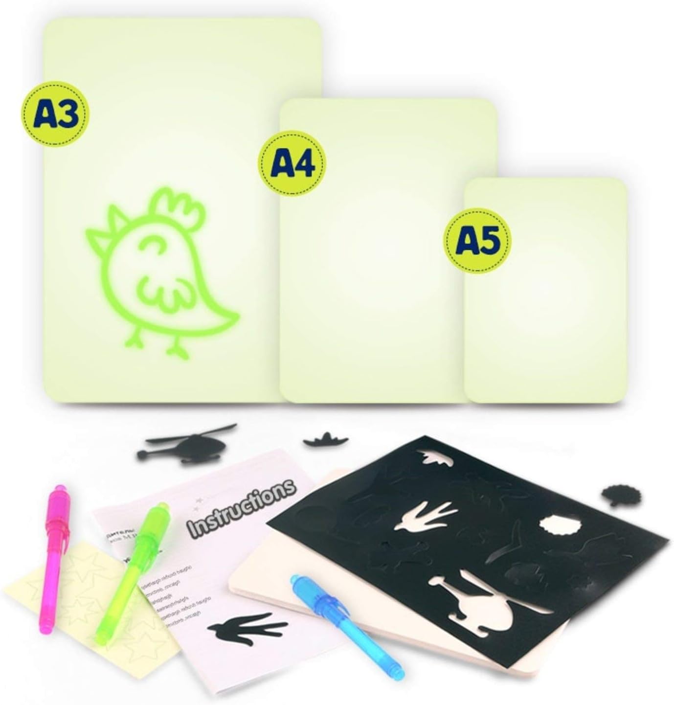 Petano 2019 Draw with Light-Fun and Developing Toy (A4)