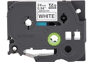 Brother(R) TZe-251 Black-On-White Tape, 1in. x 26.2ft., 239376-2240