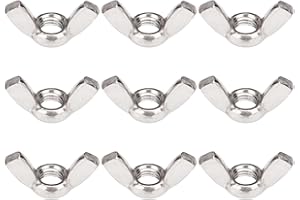 M8-1.25 Wing Nuts - IMScrews 304 Stainless Steel Wing Nuts - Durable Hardware for Home Maintenance and Professional Engineering Pack of 50