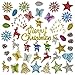 Christmas Tree Ornaments (50 PCS) Christmas Ornaments Set, Christmas Home Decorations, X-mas Holiday Indoor and Outdoor Hanging Décor, Pinecones, Stars, Bells, Reindeers, Candy Canes, Butterflys, Sant