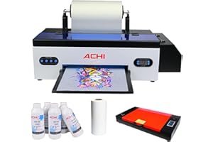 A3 DTF Printer R1390 Transfer Printer with Roll Feeder, Direct to Film Print for Fabrics, Hoodies, T-Shirts, Handicrafts, Pil