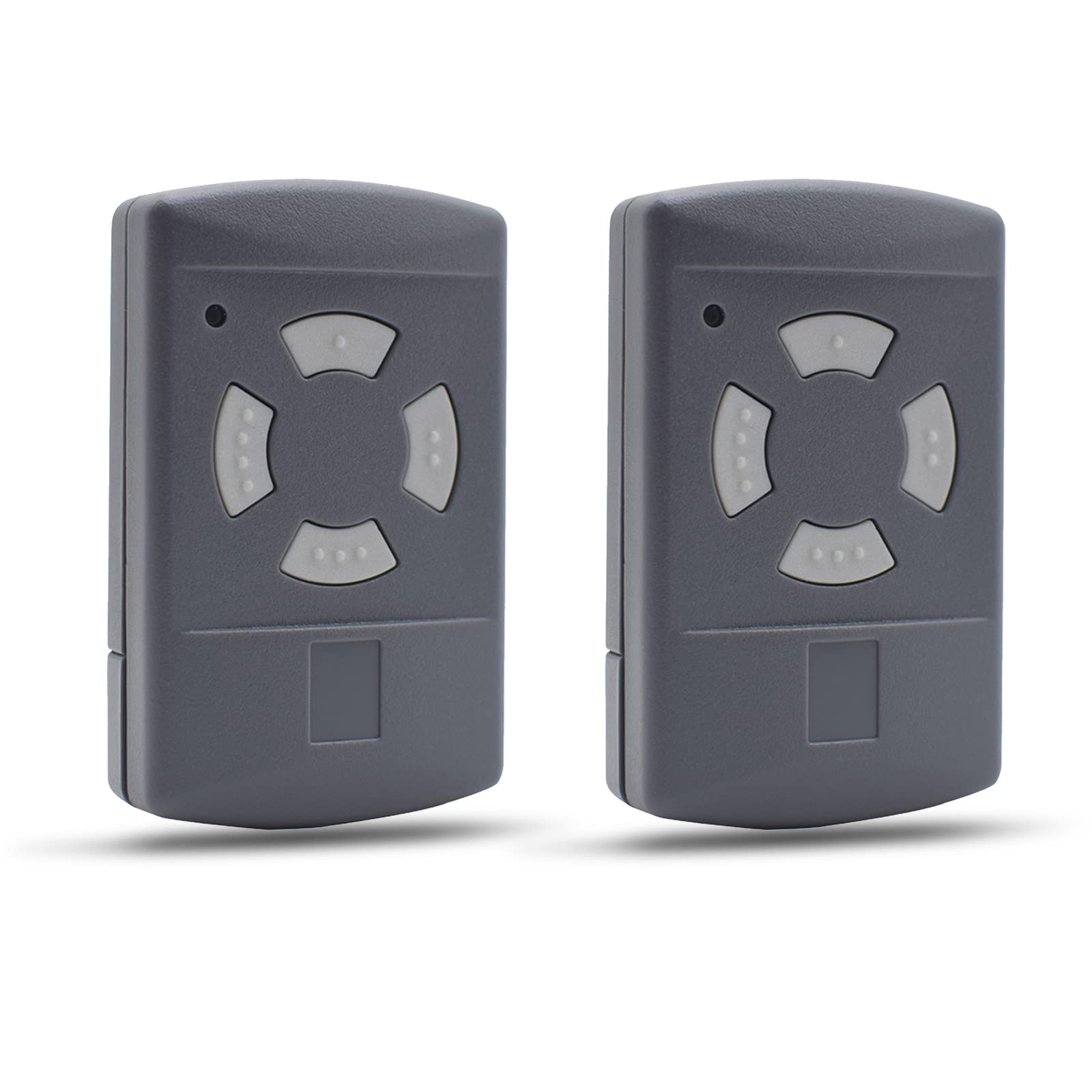 YuliSpy Garage Door Handheld Transmitter Compatible Remote Control for Hormann 40.685MHz HSE2 HSM4 HSM2 HSE4 HS2 HS4 Gray Buttons, 2 Pack