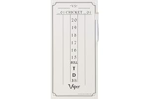 Viper Dry Erase Scoreboard, Cricket and 01 Dart Games, White