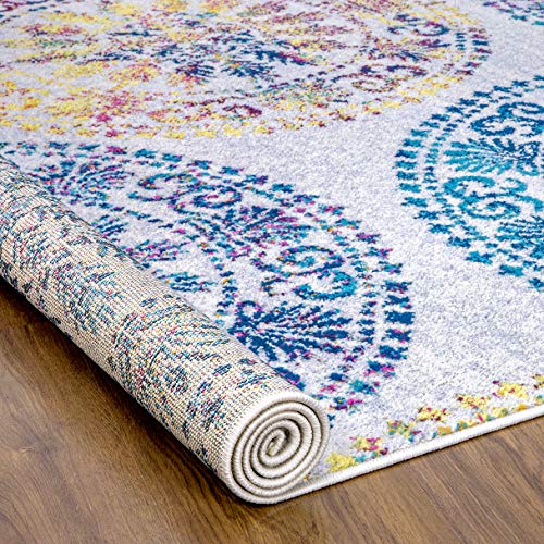 Antep Rugs Elite Collection Bohemian Geometric Circle Indoor Area Rug