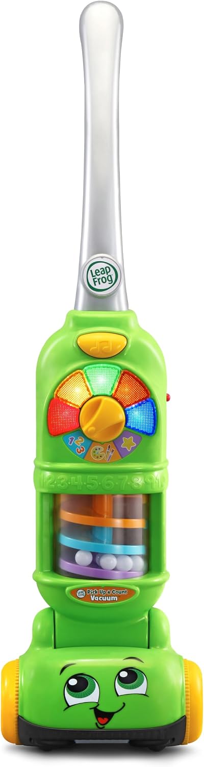 LeapFrog Pick Up & Count Vacuum Toy with Lights and Modes