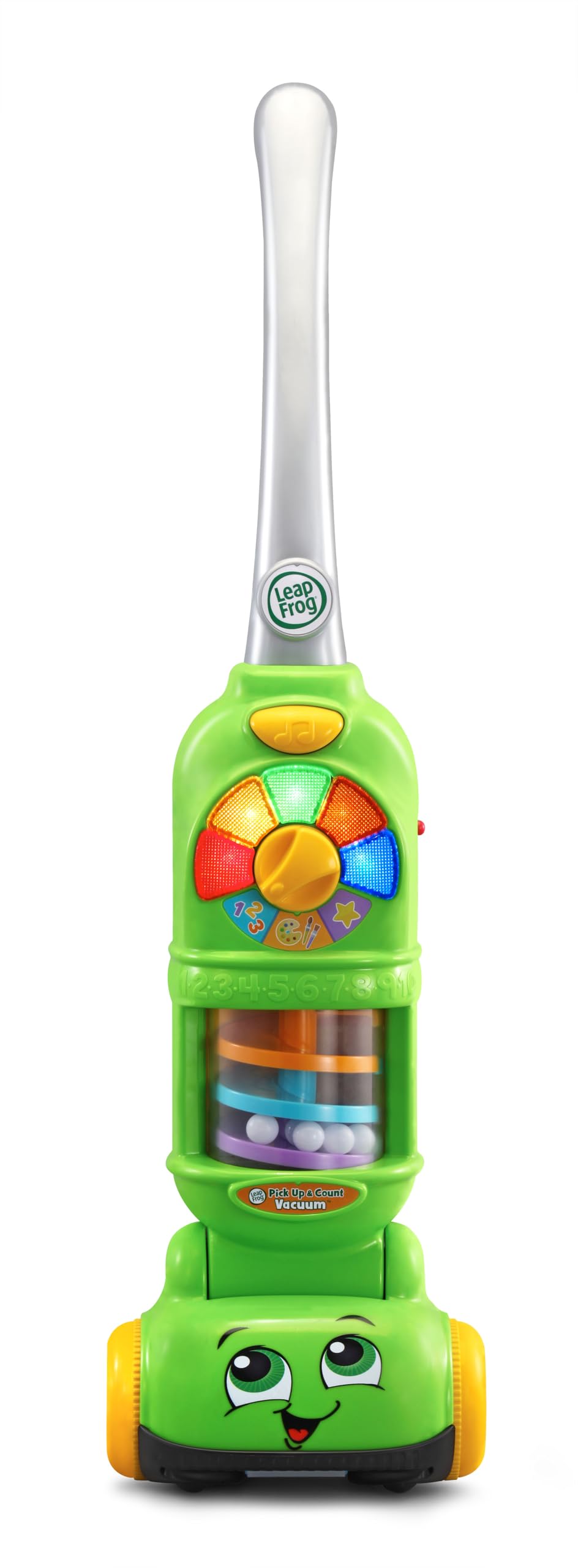 LeapFrog Pick Up & Count Vacuum, Role Play Toy with Lights, Colours & Counting, Pick Up Counters in Three modes of play, Learning Toy for Toddlers, Gift for ages 2, 3, 4+ Years, English Version