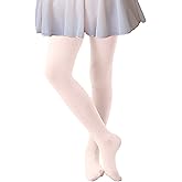 CozyWow Ballet Tights for Girls Tltra Soft & Stretchable Footed Dance Tights for Kids