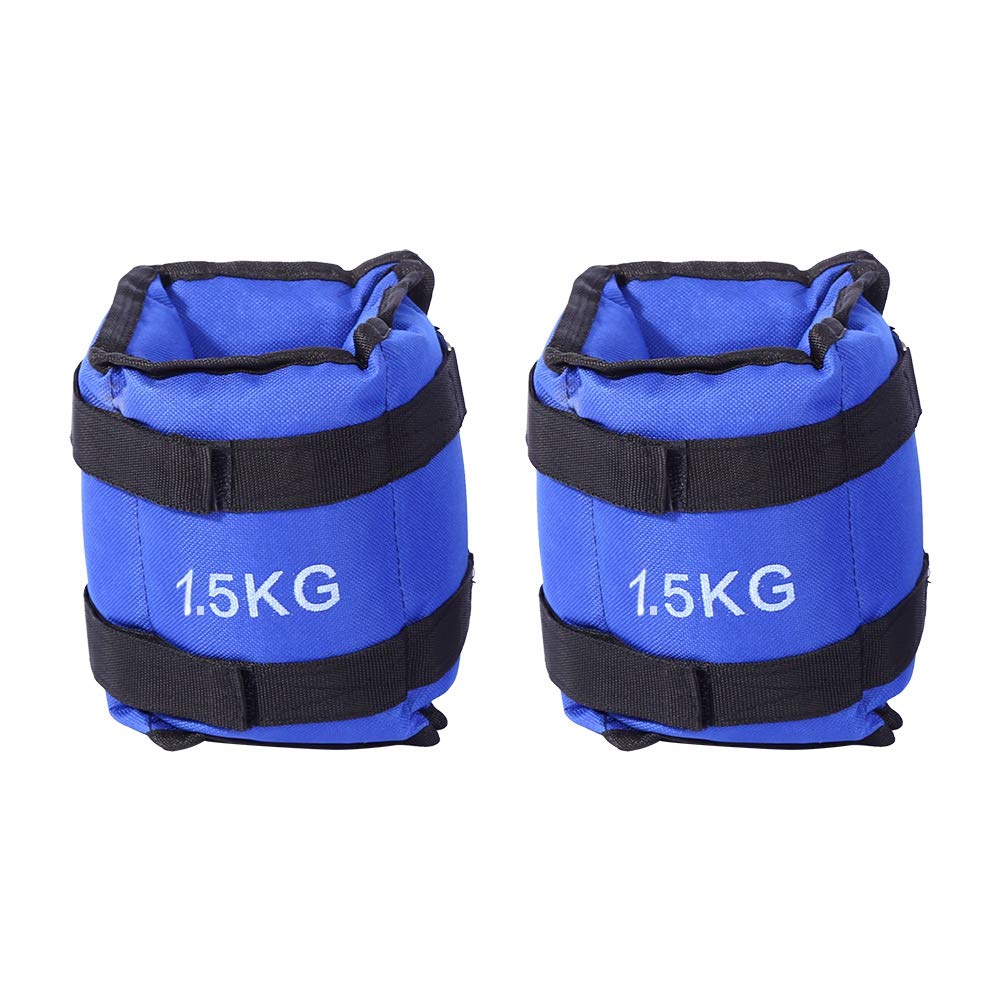 GOTOTOP 1 Pair Ankle Weights, Running Training Wrist Weights Fitness Gym Resistance Stength Exercise Weight (3)