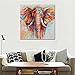 50 50cm HD Printed Frameless Elephant Head Canvas Painting Wall Art Pictures Decor for Home Living Room Bedroom