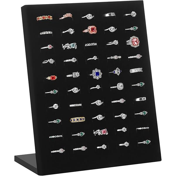 5-Pack Finger Ring Display Stands - Acrylic Ring Holder Organizer For Jewelry