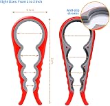 Otstar Jar Opener and Bottle Opener Red Non-Slip Ergonomic Handle view 2