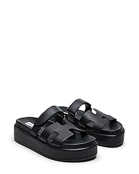 Steve Madden Women's Bigmayven Wedge Sandal, Black