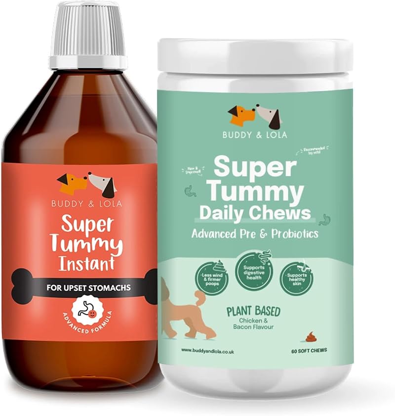 Buddy & Lola Digestion Bundle Fast-Acting Dog Diarrhea Treatment 20 Servings