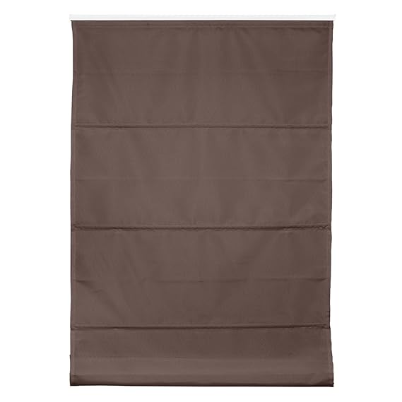 Lichtblick RTV.090.130.18 Raffrollo Klemmfix TOP, ohne Bohren, verspannt Mocca, 90 cm x 130 cm (B x L)