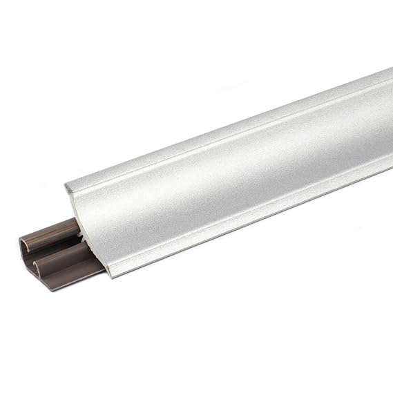 [DQ-PP] 3m Winkelleisten Aluminum silver für Küchen 23mm x 23mm Arbeitsplatten Grundprofil Abschlussleiste