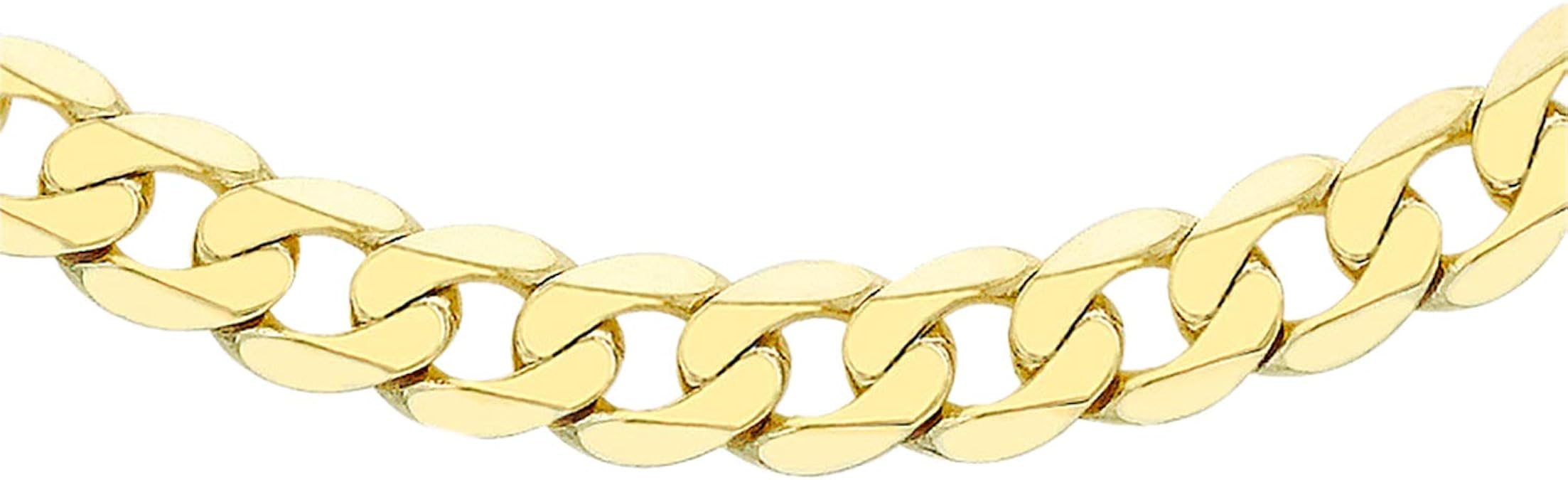 TJC 9ct Yellow Gold Chain Necklace for Women Size 22" Amazon.co.uk