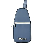 WILSON Pickleball Soft Cover Bag - Holds 1 Pickleball Paddle, Blue/Cream
