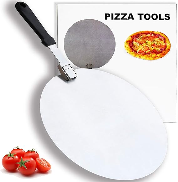 Stainless Pizza Peel Pizza Paddle Pizza Spatula Pizza tool with Foldable Handle 12 Inch For