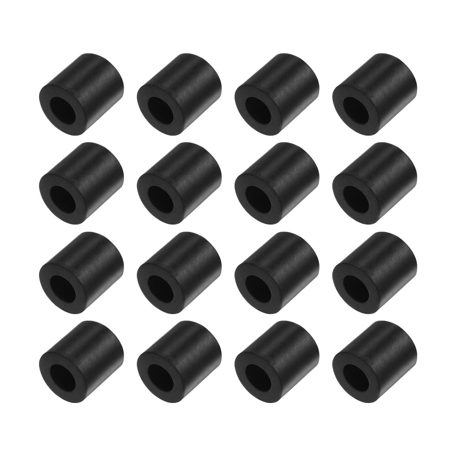 Kozelo 16pcs Rubber Spacer [10x20x20mm] Anti Vibration Isolation Pads, for Home Cars Boat Accessories, Neoprene, Black