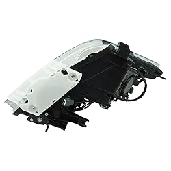TRQ 2 Piece Headlight Assembly Set Titanium Light