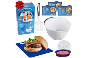 MasterChef Junior Burger Set - 9 Pc. Kit Includes Real Cookware for Kids, Kids' Cooking Birthday Party Activities, Homemade B