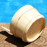 Zalati Wooden Bucket and Ladle Set 4L Sauna Water Barrel view 3