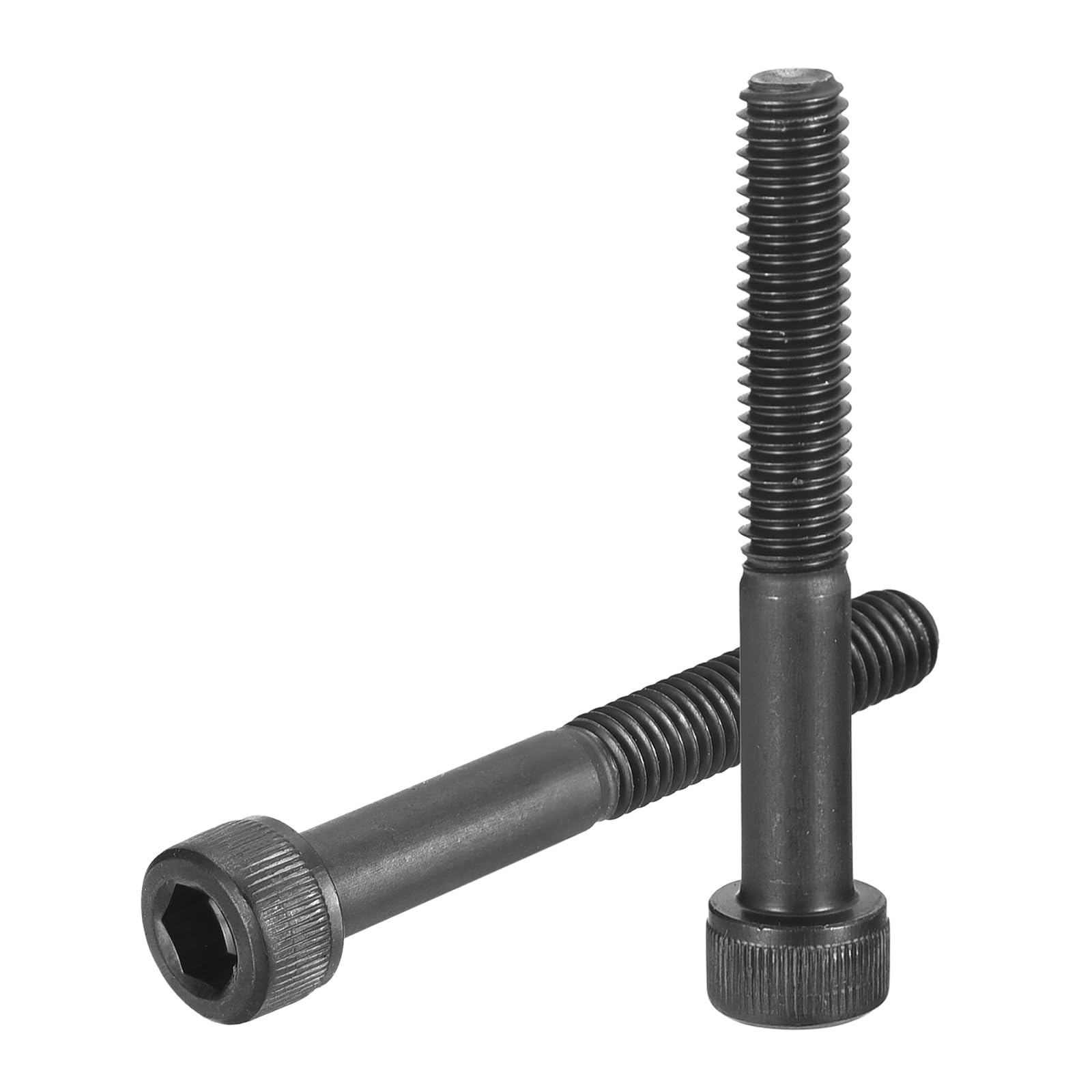 uxcell Hex Socket Bolts (M6-1x45), Grade 12.9 Carbon Steel Hex Socket Drive Screws, Black, 30 Pcs