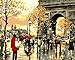 YEESAM ART Paint by Number Kits for Adults Kids - Arc de Triomphe Triumphal Arch View 16x20 inch Linen Canvas (with Frame)