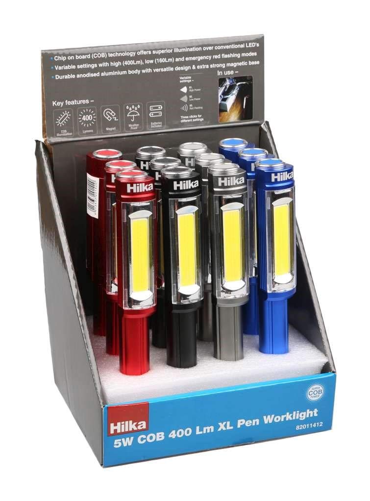 4.5W COB 400L XL Pen Light & Batts 12 PCE CDU