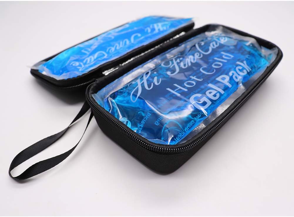 Insulin Cooler Travel Case - Insulated Portable Diabetic Pouch with 2 Gel Ice Packs - Reusable Lightweight & Durable for Medications Diabetes Pen, and Supplies, Black (Insulin Cooler Case): Health & Personal Care