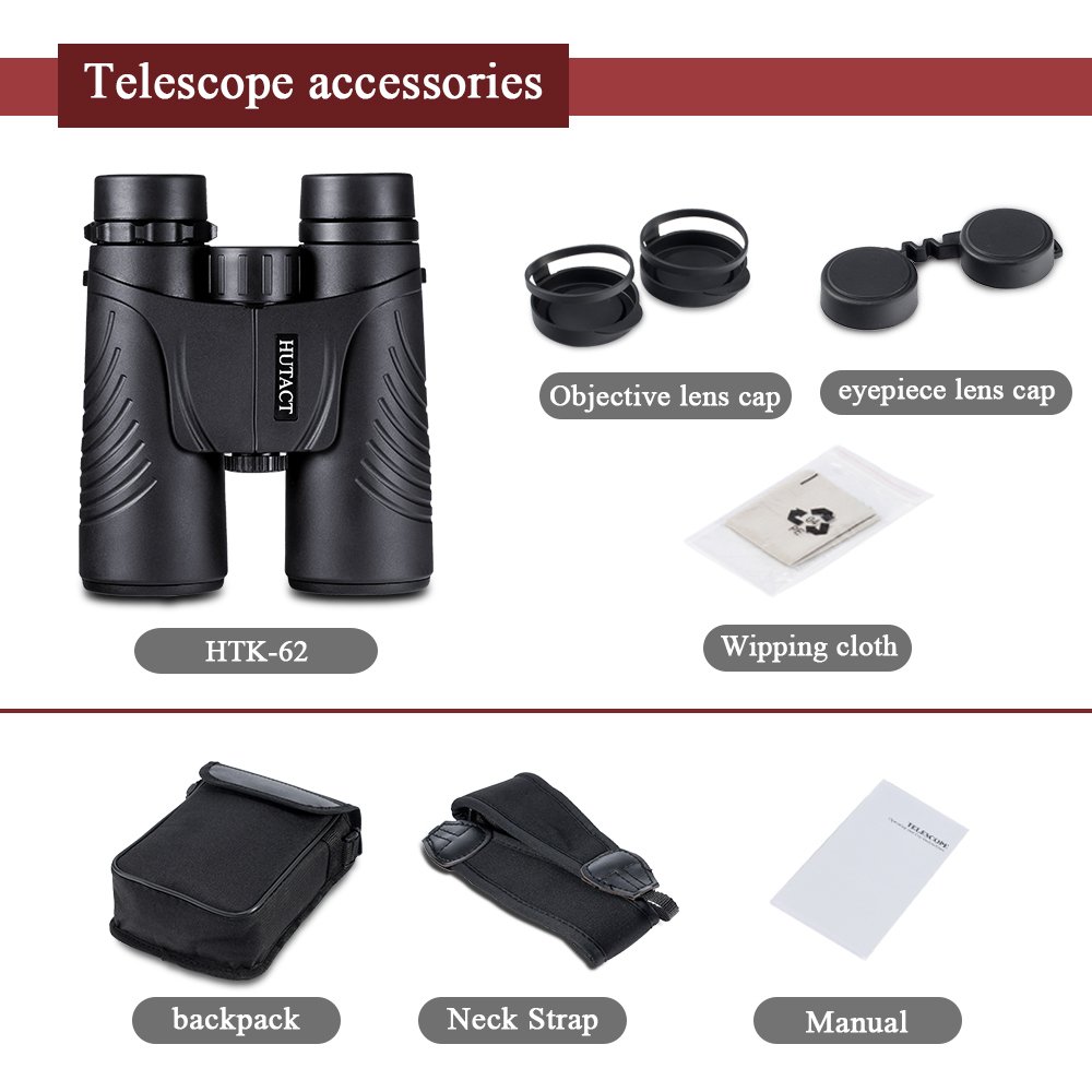 Binocolo QUNSE 10x42 Compatto - Prisma BAK4, Lenti FMC - Per Binocolo QUNSE 10x42 Compatto - Prisma BAK4, Lenti FMC - Per
