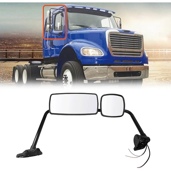 Amazon.com: Heated Chrome Door Mirror For Freightliner M2 (03-16 