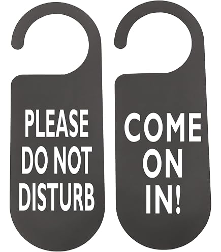 Do Not Disturb Sign 2-Pack Artwork In Progress Door Hangers - S For ...