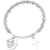 REEBOOOR Christian Gift Religious Jewelry God is Within Her She Will Not Fall Bible Verse Bracelet Gift for Womens,Girlsยกยญ