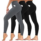 Dimore Leggings for Women with Pockets,Womens Workout Leggings High Waisted Yoga Pants for Tummy Control Gym