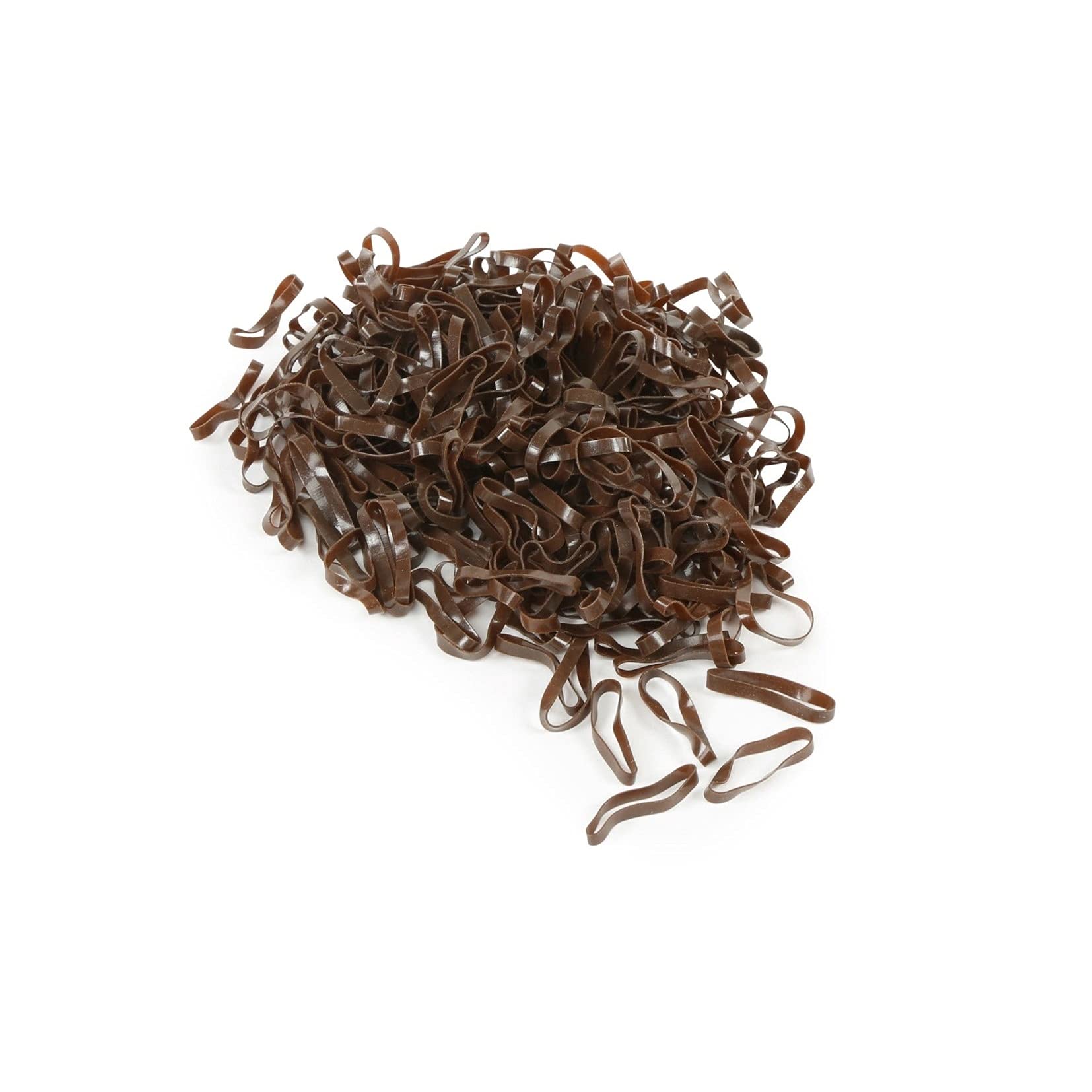 Shires EZI-GROOM Silicone Plaiting Bands Brown