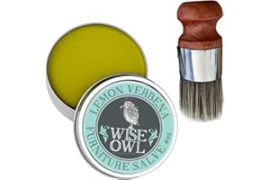 GENERIC Wise Owl Furniture Salve for Leather,Leather Salve for Furniture,Furniture Salve for Wood,Protect Care Your Leather Pieces and Wood Furniture (4oz Bird + Brush)