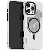 Aulumu A16 iPhone 16 Pro Max Magnetic Thermal Case | Updated Camera Control | IMD Technology | Compatible with Magsafe | Complete Wrap-Around | Touch Translucent White