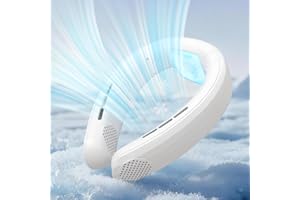 Spotichill Neck Fan Portable Air Conditioners Personal Fans with Cooling Plate Ergonomic Fan Type-C Rechargeable 7000mAh 360°