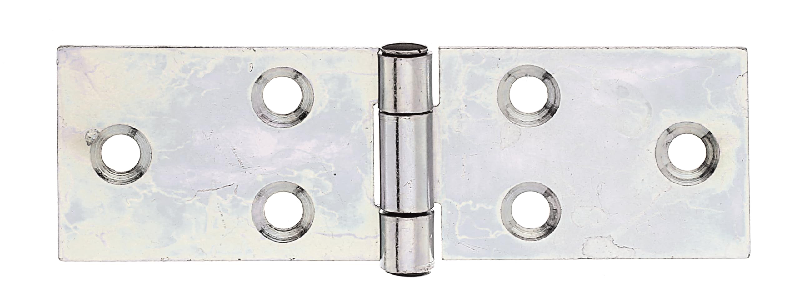 Hinge with Riveted Stainless-Steel Pin 26 x 81 mm / 20 STK. Oberflaeche: galvanisch Gelb verzinkt