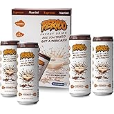 Perico Energy Drink, Expresso Martini Flavor, Natural Energy Beverage, Can, Sparkling, Sugar-Free, 4 Pack, With Essential Amino Acids,Carnipure® L-carnitine,Biotin, 200mg Organic Caffeine