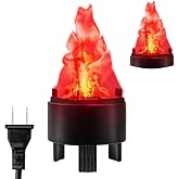 3D Artificial Fake Fire Flames 110V LED Light Electric Campfire Lamp | Effect Realistic Simulated Prop Flame Lamp for Christmas/Halloween/New Year/Indoor/Stage/Party/Night Club Decorations