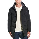 Andrew Marc mens Mid Length Water Resistant Crinkle Down Jacket