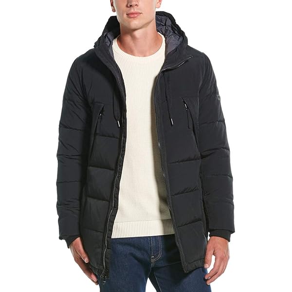 ST ANDREWS ✪メンズジャケット✪M シルバー/ブラック Amazon.com: Andrew Marc Men's Legacy Holden Hooded Parka Jacket