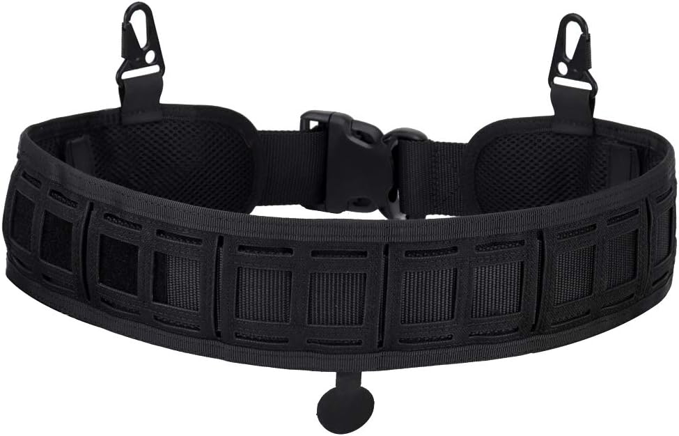 Tactical Padded Patrol Molle Battle Belt Adjustable Hunting Waist