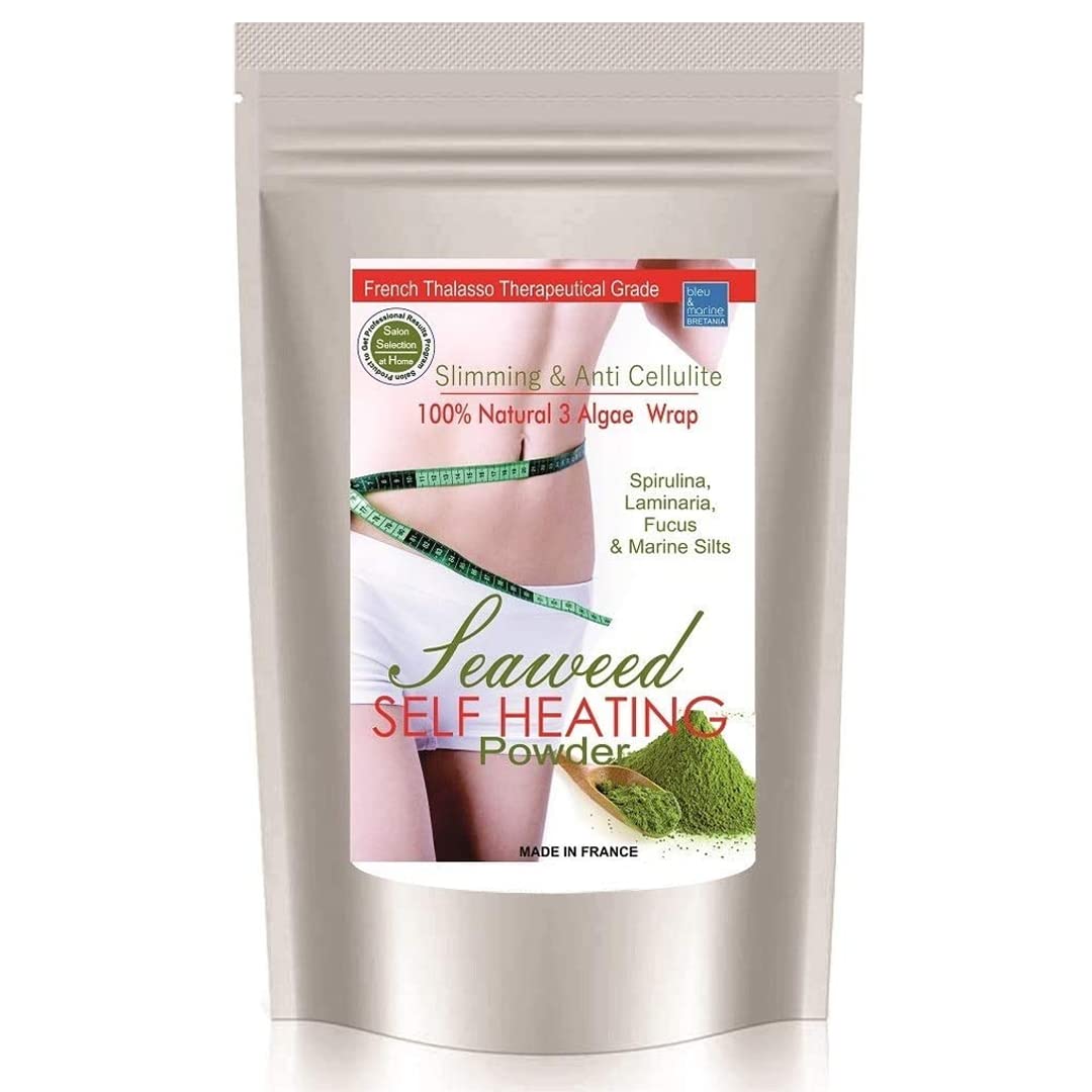 Bleu & Marine Bretania - Detox Body Wrap | Natural Seaweed Mud for Weight Control | Slimming Treatment with Seaweed, Spirulina, Laminaria, 500g
