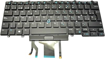 Dell W93F7 Backlit French AZERTY Keyboard Latitude 3340-7470 Series Dual