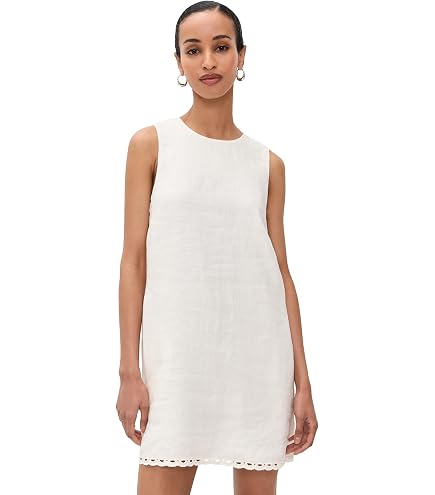 Madewell Women's The Rylee Mini Dress, White, 0 at Amazon Women's Clothing store