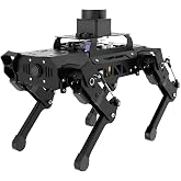 ROS2 Robot Dog for RaspberryPi ChatGPT Large AI Models Embodied Intelligence Programmable Robotic Dog Lidar SLAM Mapping AI Vision Voice Scene Understanding Quadruped Bionic Robot Kit, with RPi 5 8GB